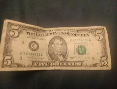 1988 5 Dollar Bill Series A  - Image 1 of 2