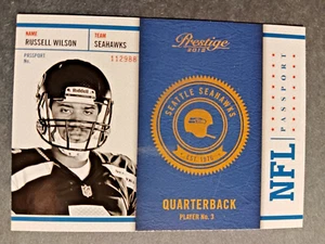 2012 Prestige Russell Wilson NFL Passport ROOKIE - Bild 1 von 2