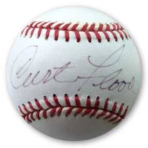 Curt Flood Signed Autographed NL Baseball Cardinals Senators JSA AL41135 - Picture 1 of 3