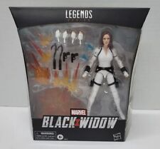 Black Widow Marvel Legends 6-Inch Deluxe White Costume AF W  STAND  MIB New