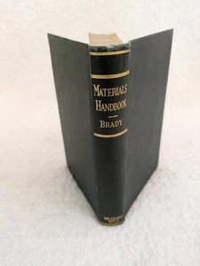 George S. Brady MATERIALS HANDBOOK 1929 McGraw Hill, NY 2nd Printing - Bild 1 von 4