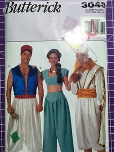 Pattern Butterick 3048 costume Aladdin, Jasmine, Sultan All sizes, adult - Picture 1 of 3