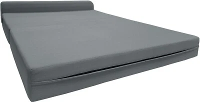 Gray Sleeper Chair Folding Foam Beds, Portable Studio Guest Bed 6x48x 72 - Image 1 of 4
