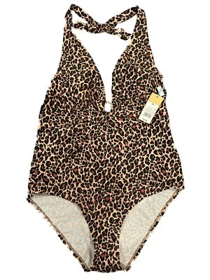 Traje de baño para mujer Kona Sol talla XL (16-18) bikini estampado de leopardo precio de venta sugerido por el fabricante $35 Foto 1 de 4
