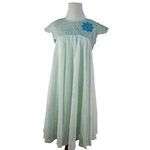KAS New York x Modcloth Aqua Babydoll Dress Retro Crochet Flower, Size M, NWT - Picture 1 of 6