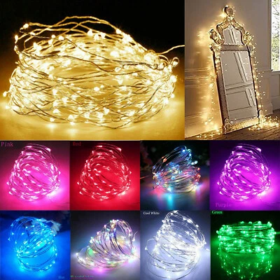 1M-10M LED String Fairy Lights Battery Operated Copper Wire Chirtmas Party Decor - Image 1 of 4