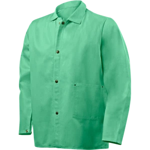 Jacket, Weldlite, 9 oz FR Cotton, - 30" Green, 1030 - Picture 1 of 4