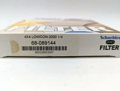 New Schneider 4x4" Low Contrast 1/4 Water White Glass Filter MFR #68-089144  - Image 1 of 4