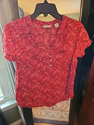 Top Westbound rojo cachemir rayón mediano Foto 1 de 4