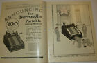VINTAGE 1926 BURROUGHS ADDING MACHINE CO ADVERTISING MAGAZINE! NEW PORTABLE $100