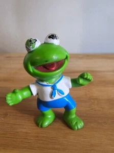 Kermit the Frog Toy Muppet Babies Figure Vintage 1986 PVC Mini 2.25" - Picture 1 of 2