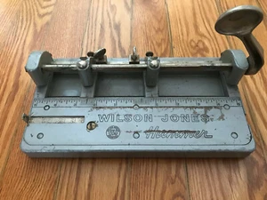 Vintage Wilson Jones Hummer #314 Metal 2-Hole Punch HEAVY DUTY - Cheap! - Picture 1 of 3