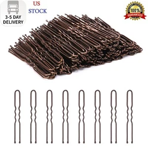 U Shaped Hair Pins, 200 Count Buns Waved Hair Pins for Updos with Box for Women - Picture 1 of 7
