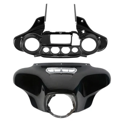 Vivid Black Outer & Inner Batwing Fairings Fit For Harley Street Glide 2014-2024 - Image 1 of 4