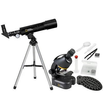 National Geographic Compact Telescope and Microscope Set #9118200 (UK Stock) NEW - Image 1 of 4