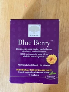 New Nordic Blue Berry Eye Lutein Supplement Supports Macular Pigmentation 60 Tab - Picture 1 of 3