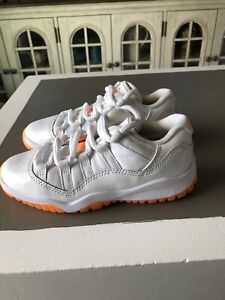Nike Air Jordan 11 Retro Bright Citrus Orange White Toddler Sneaker- Size 12C
