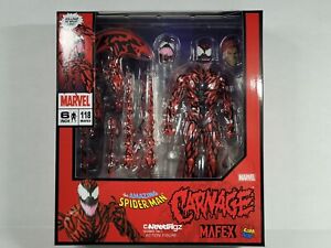 Medicom Toy MAFEX Carnage No. 118 Reissue Action Figure Marvel Sealed -US Seller