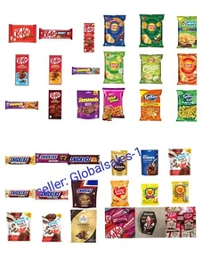 LUXUSMARKEN Snacks Box Süßigkeiten Probe Überraschung 25 Stück Spaß Wundertüte Posten Indien - Bild 1 von 3