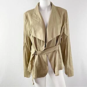 Giacca Lane Bryant con cintura abbronzata aperta davanti taglia 24 - Foto 1 di 5