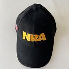 Nra Hat Ball Cap Black Yellow Adjustable National Rifle Assoc American Flag
