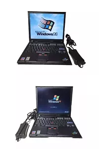 1400X1050! WINDOWS XP 32-BIT☆WINDOWS 98 DUAL BOOT IBM THINKPAD T41 W/ 256GB SSD! - Picture 1 of 24