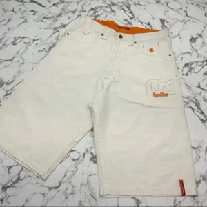 Men's Rocawear Off White | Orange Casual Shorts NWT - Picture 1 of 4