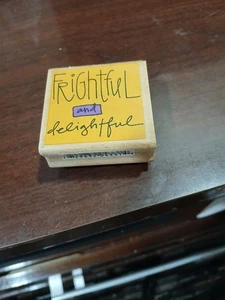 frightful and delightful rubber stamp - Picture 1 of 1