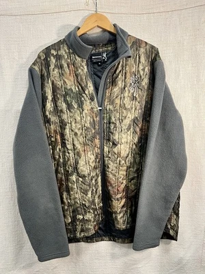 Browning realtree Full Zip Camo Hells Canyon Fleece Sleeves XL - Image 1 of 4
