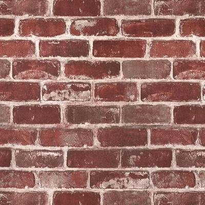Papel pintado pelar y pegar ladrillo rojo 17,5" x 120" imitación 17,5 x 120, Navidad  Foto 1 de 4