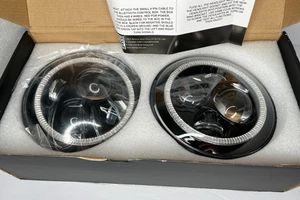 Xprite LED Headlights w/Hi&Lo Beam and Turn Signal Light, DRL Halo Ring Headlamp - Picture 1 of 4