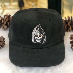 Vintage 90s Spooky World Horror Theme Park Snapback Hat Cap Black Halloween - Picture 1 of 7