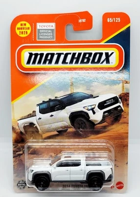 2025 Matchbox Diecast 2024 Toyota Tacoma White Toy Truck New In Package  - Image 1 of 4