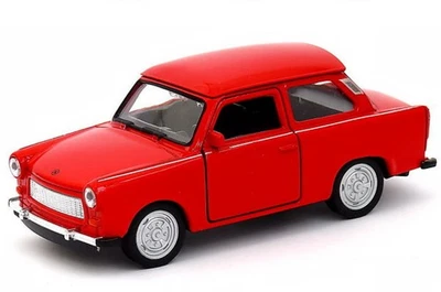 Welly Trabant 601 rosso scala 1:34 1:39 auto pressofusa da 4,5 pollici in... - Immagine 1 di 4