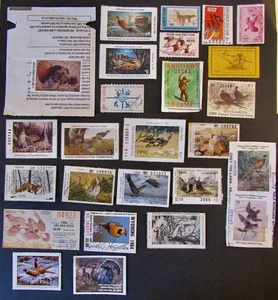 Collection of State Hunting Stamps - Used - Lot #5 - Picture 1 of 3