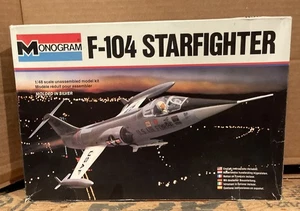 Monogram F-104 Starfighter 1/48 Model Kit 5409 1978 Opened Complete - Picture 1 of 10