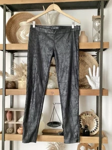 Armani Jeans Gr. 28 schwarz Schlangenleder Sinny Hose Schlitz Reißverschluss - Bild 1 von 4