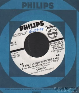 Hear 1969 Charity Anti-War DJ 45 - It Ain't Us Who Make the Wars b/w Windy City - Picture 1 of 1