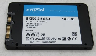 MICRON BX500 1TB 2.5" SATA SOLID STATE DRIVE (CT1000BX500SSD1) #144489# - Image 1 of 2
