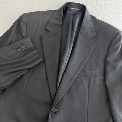 Canali for Bloomingdales Black Blazer Super 120s Made In Italy Men's Size 42R - Image 1 of 4