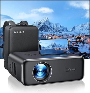 Wimius P62 Projector - 1080P Full HD, 300" Display & Lifetime Support - Picture 1 of 7