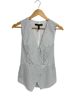 BCBGMaxazria Damen Bluse ärmellos V-Ausschnitt Gr. S - Bild 1 von 10