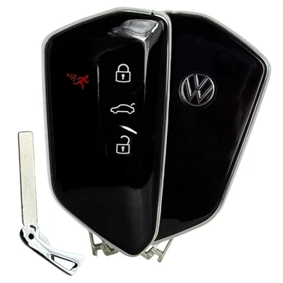 Oem 2022-2025 Volkswagen GTI ID.4 Smart Key Fob Remote Prox Start Uncut Blade - Image 1 of 4