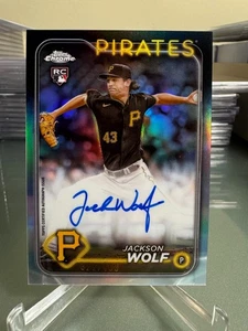 2024 Topps Chrome #RA-JWO Jackson Wolf RC Refractor Auto /499 Pirates - Bild 1 von 2
