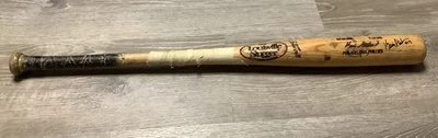 Bate de béisbol firmado por Kevin Stocker usado agrietado Louisville Phillies  Foto 1 de 4