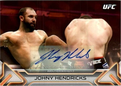 2016 Topps UFC Knockout Autographs Red #KAJH Johny Hendricks/8 - Image 1 of 2