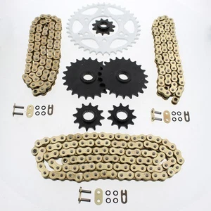 1997 Polaris Magnum 425 4x4 Gold O Ring Chains & Complete Sprocket Set - Picture 1 of 2