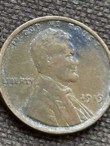 1919 Wheat Penny No Mint Mark ~ Brown Blue - Picture 1 of 6