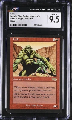 OKK Urza's Saga Rare CGC 9.5 MTG [Nostalgium] - Image 1 of 2