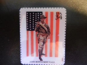 NEU *STEMPEL PIN von U.S. #3502a - MARINE CORPS POSTER * - Bild 1 von 2